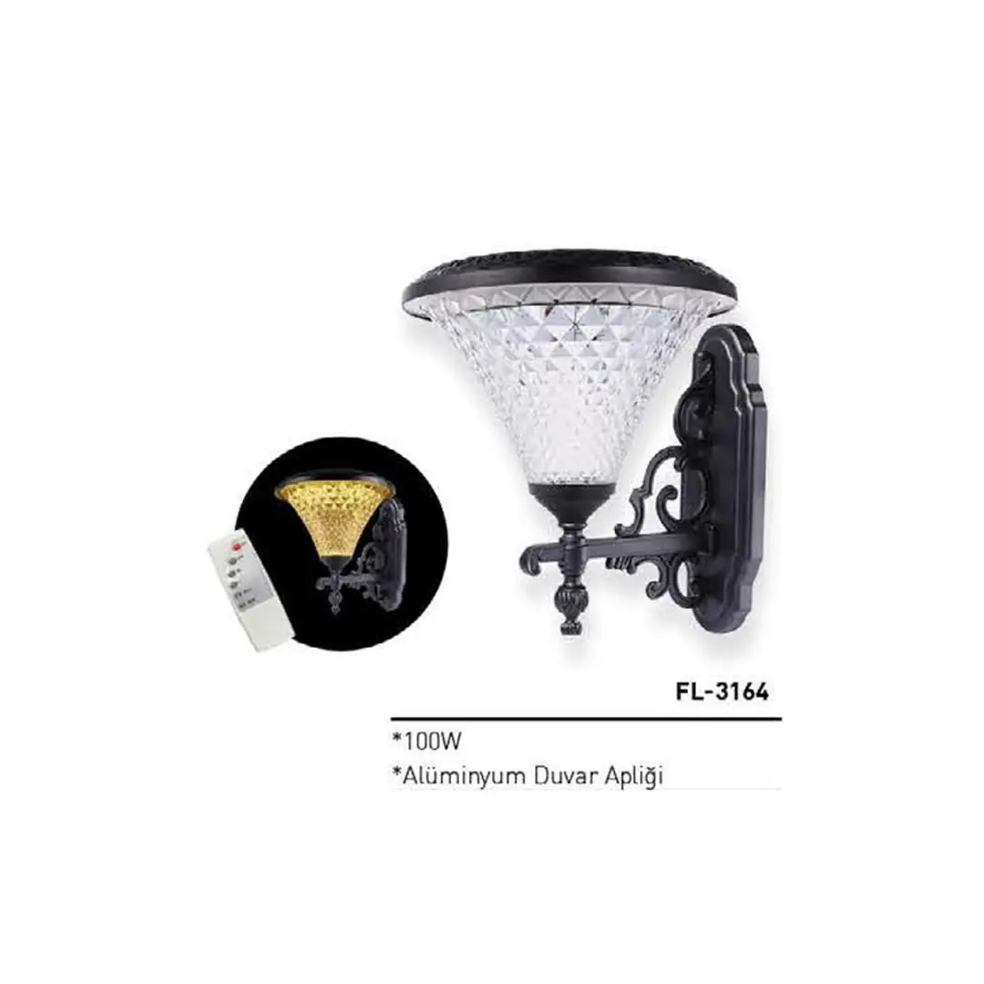 Forlife Solar Güneş Enerjili Sokak Armatürü 100W FL-3164 - ek resim