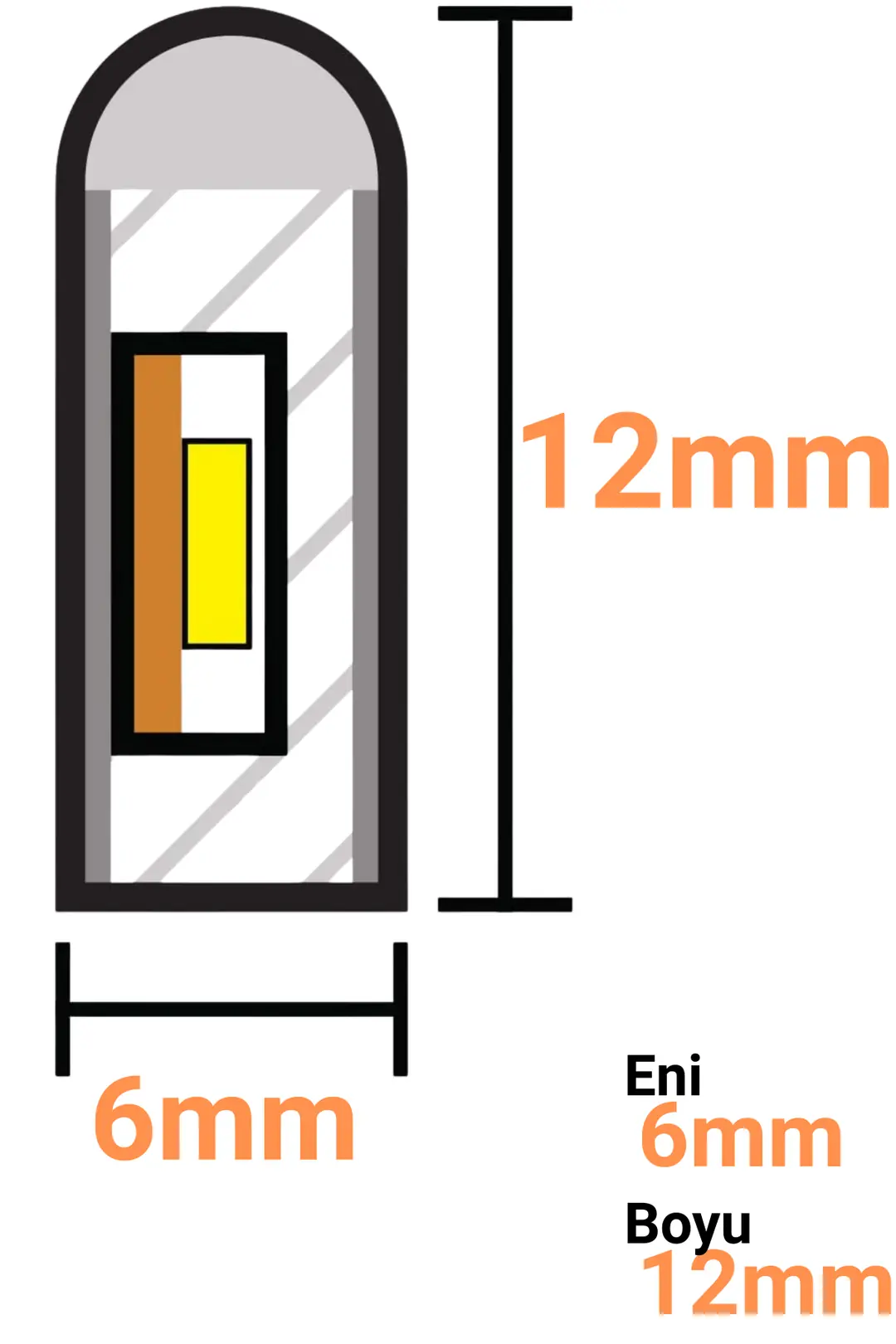 12 Volt Naturel Beyaz Neon Şerit Led (1 cm) 9