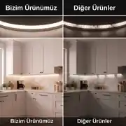 12 Volt Naturel Beyaz Neon Şerit Led (1 cm) 3