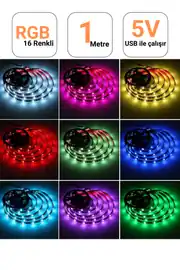 5V TV Monitör Arkası RGB Şerit Led 2