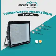 Forlife Yüksek Watt Projektör 1500W 6500K Beyaz FL-5004 3