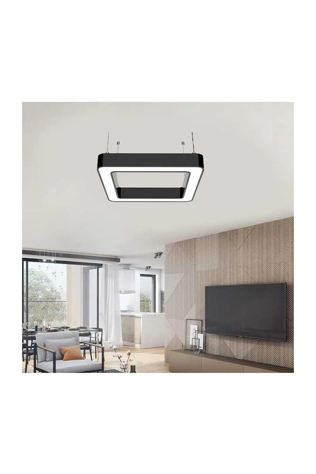 Forlife Radius Linear Armatür 90x90cm 90W 3200K Gün Işığı FL-99052 - ek resim
