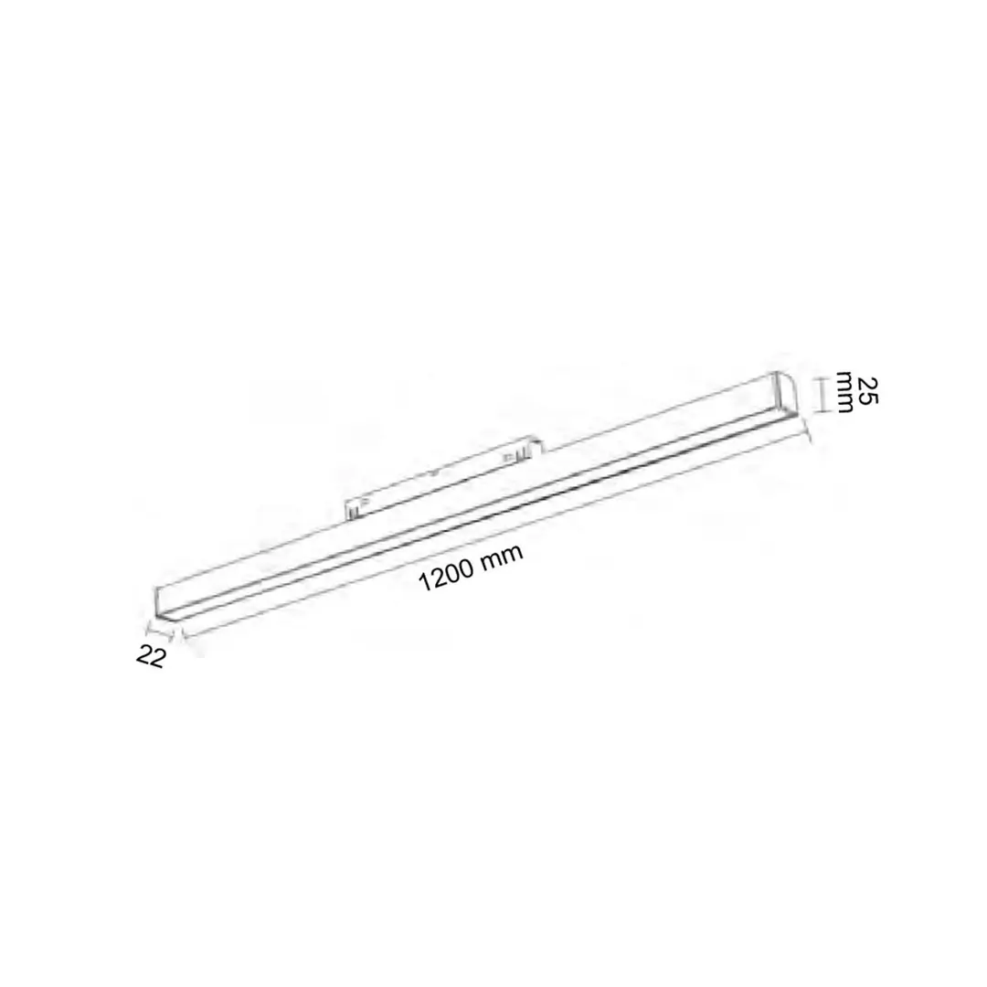 Forlife Opak Difüzörlü Magnet Armatür 40W 3200k Gün Işığı FL-6604 - ek resim