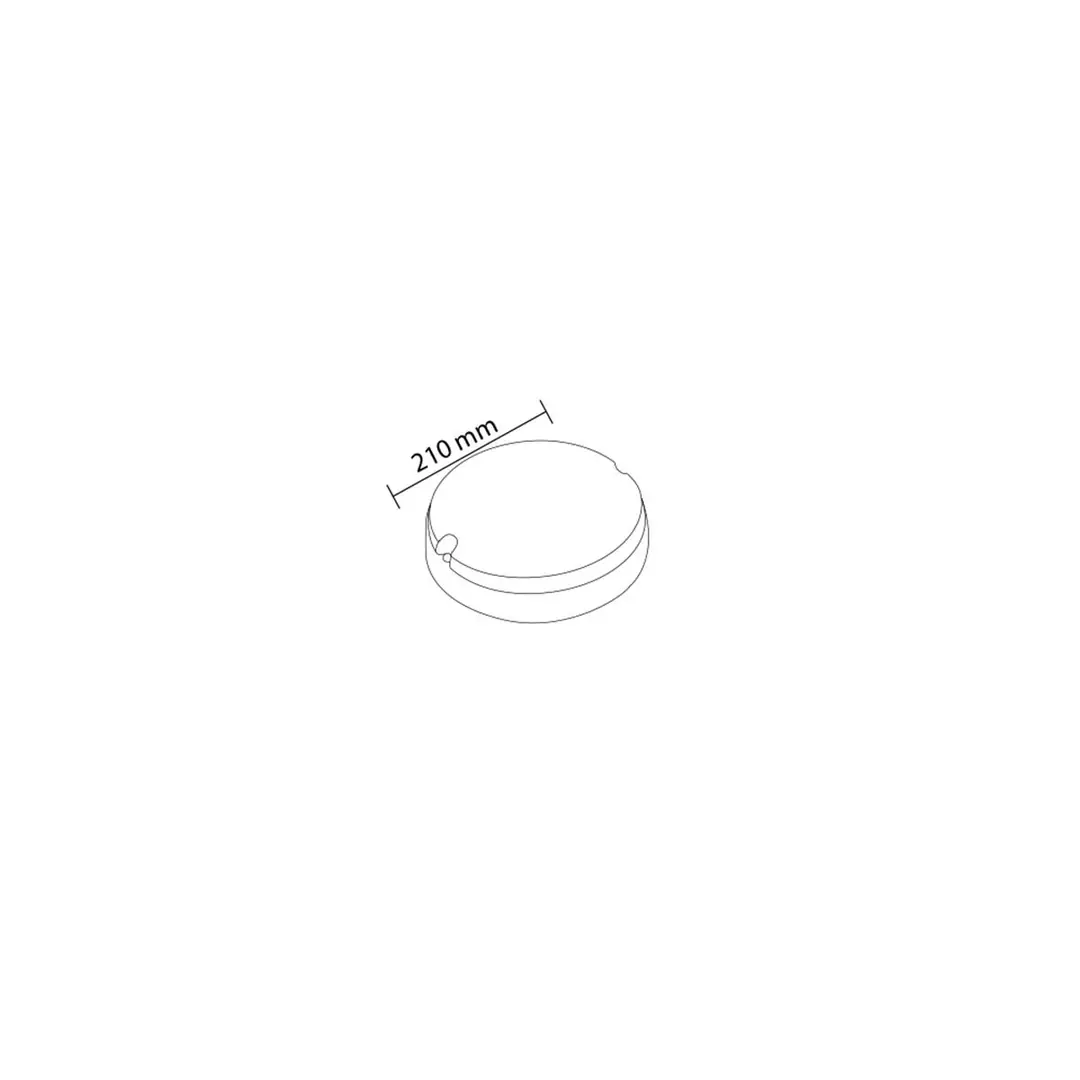 Forlife 22W Siyah Glop Armatür Ip65 6500k Beyaz FL-1123 S - ek resim
