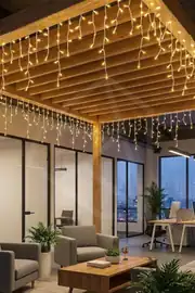 Saçak LED 140 LED 3 Metre Gün Işığı | IP44, Animasyonlu 6