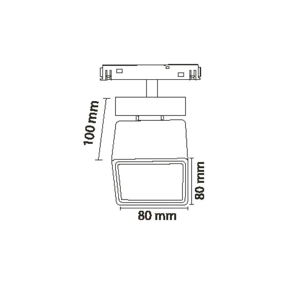 Forlife Magnet Kare Ray Spot Armatür 10W 3200K Gün Işığı FL-6676 4