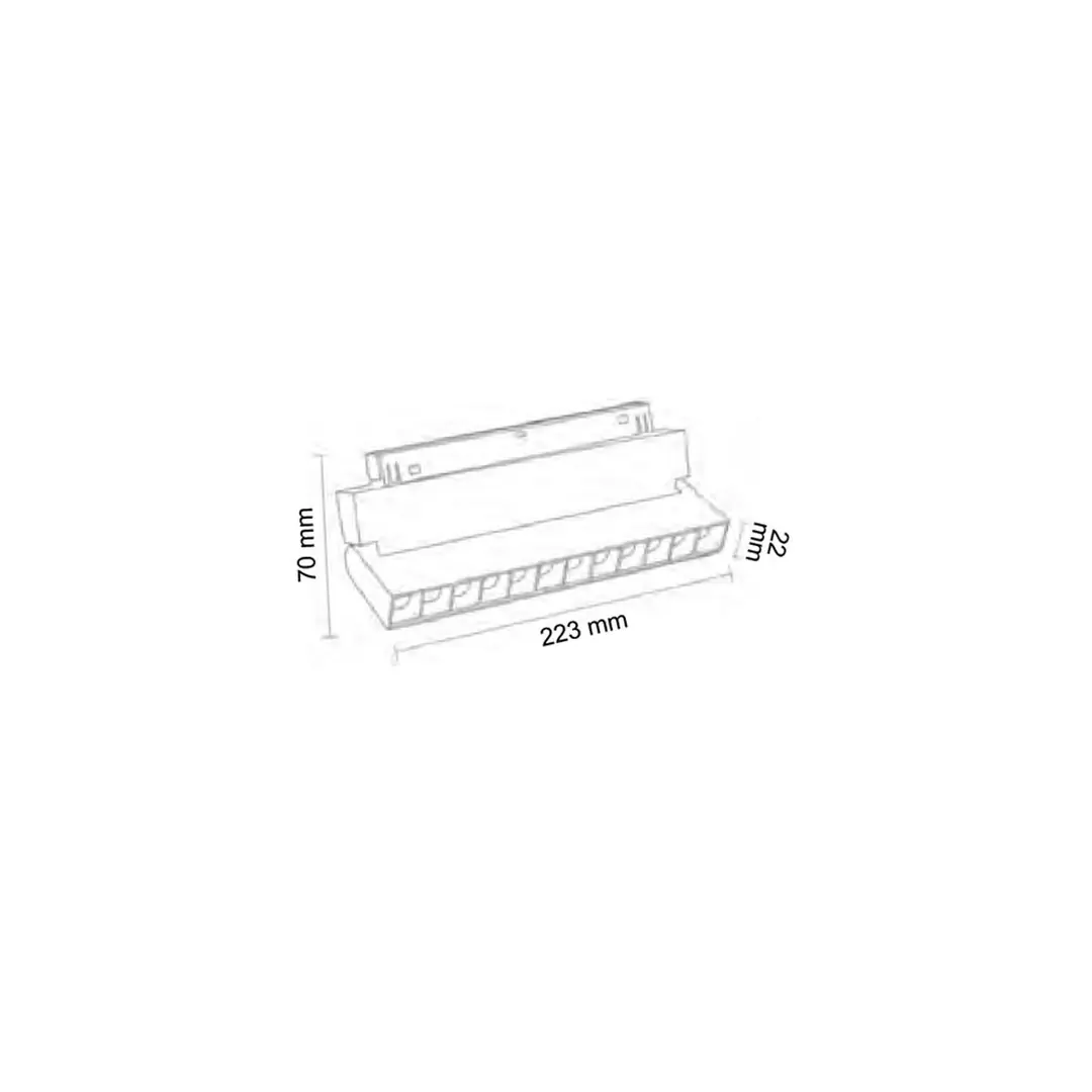 Forlife Magnet Armatür 12W 4000K Rose | FL-6622 R - ek resim
