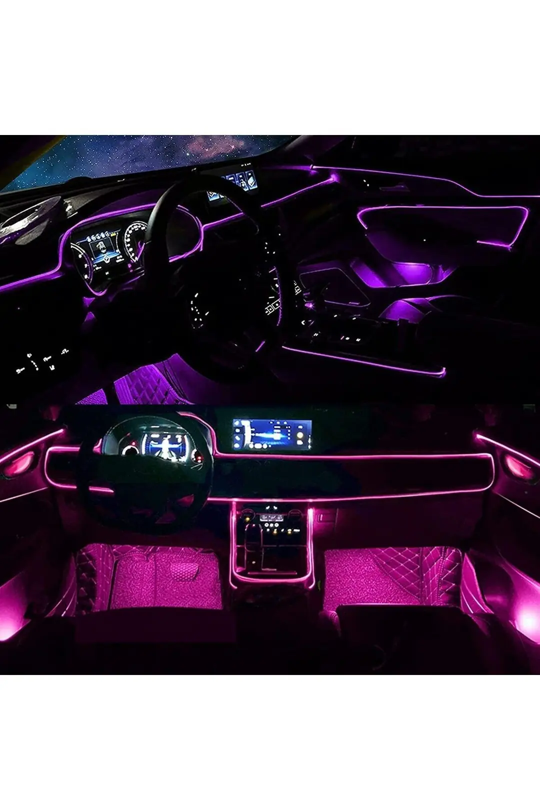 Araç Içi Neon Rgb Araç Içi Led Ip Neon Led 5