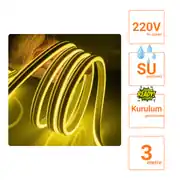 220 Volt Limon Sarısı Neon Şerit Led 2
