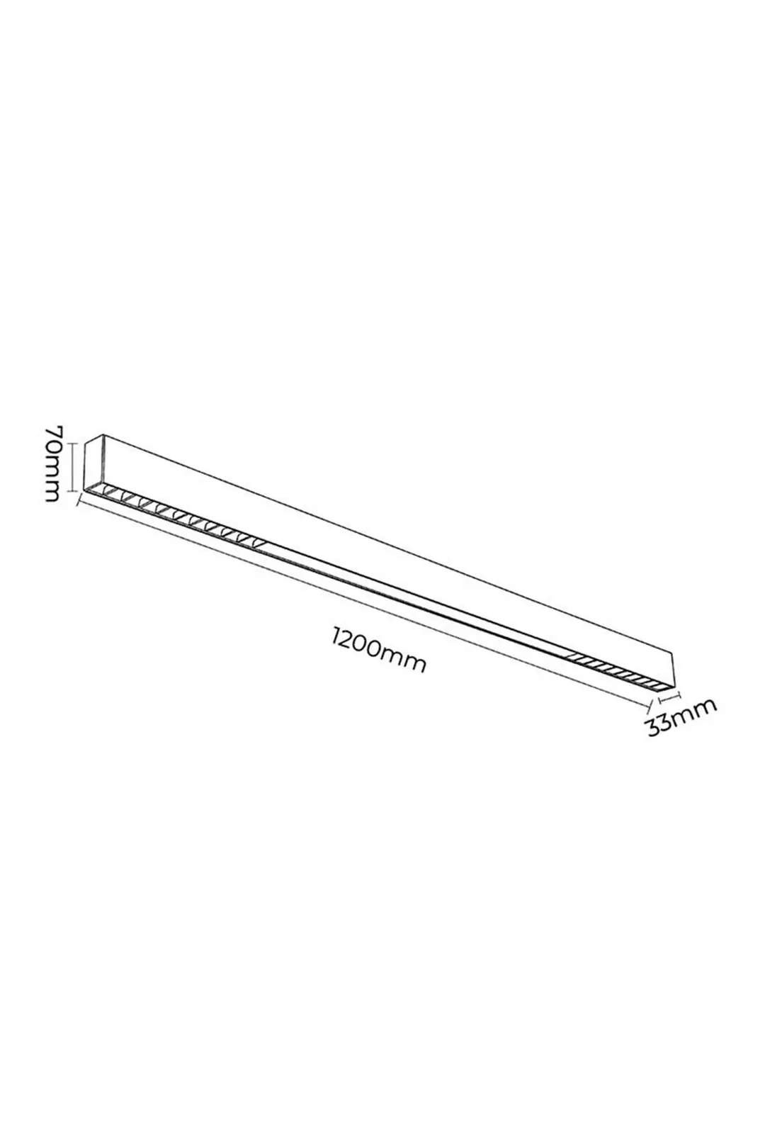 Forlife Beyaz Lensli Yeni Nesil Linear 40W 4000K Ilık Beyaz FL-5562 W - ek resim