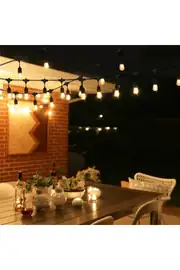 220V S14 Ampullü Bahçe Işık Seti 10 Metre 3000K | IP65 5