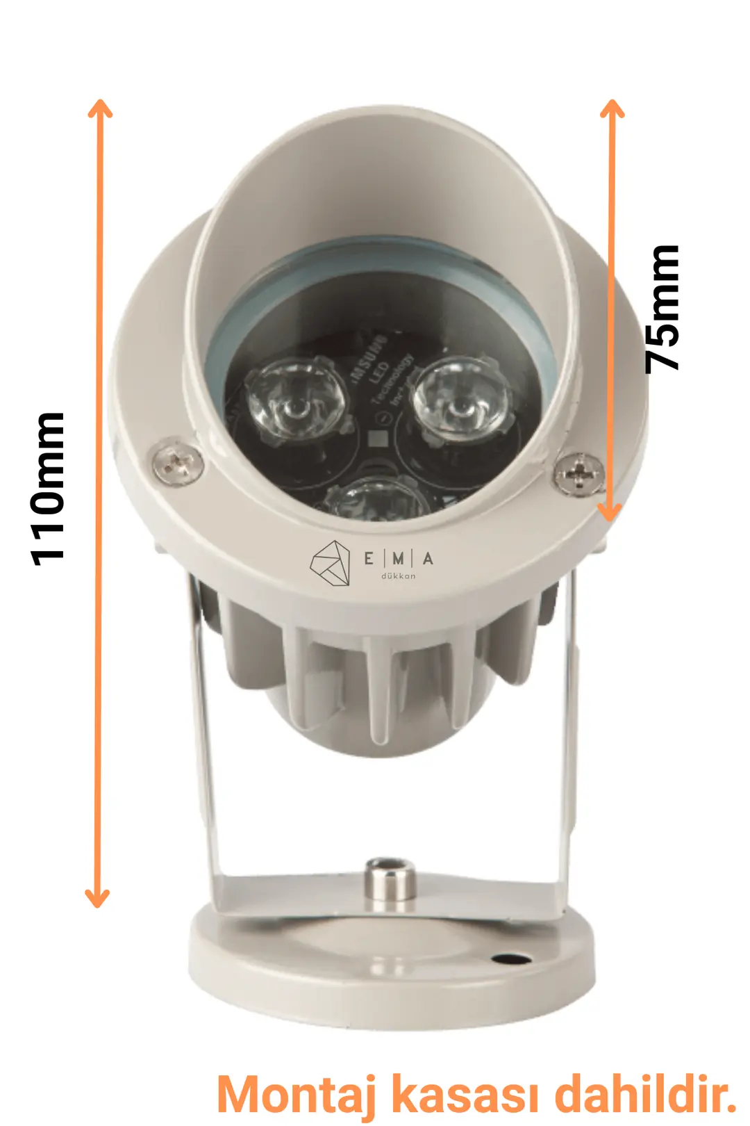 Bahçe Armatürü 3W | IP65 Alüminyum Gövde FL-2079 - ek resim