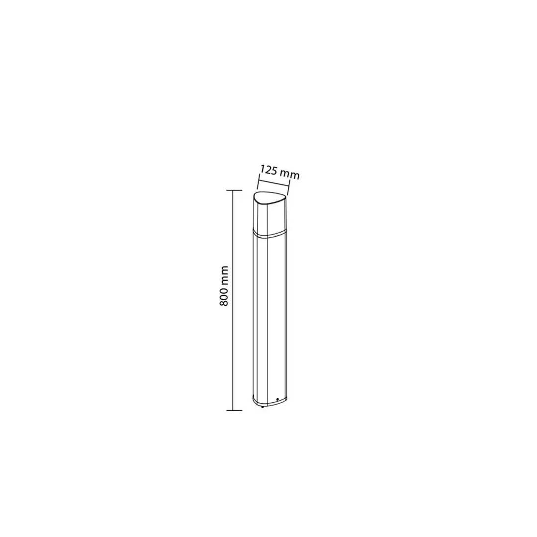Forlife Bollard Bahçe Armatürü Kayın 80cm 12W 3200k Gün Işığı FL-1798 - ek resim