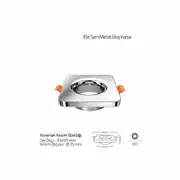Forlife Elit Metal Boş Spot Kasa Gümüş FL-1903 G 2