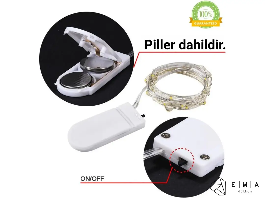 Pilli Peri Led 1 Metre - 1 Adet - ek resim