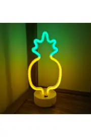 Ananas Neon LED Gece Lambası | USB ve Pilli 3