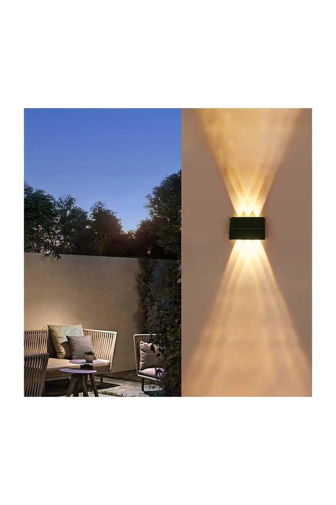 Forlife 12W Solar Çift Yönlü Duvar Apliği FL-3192 - ek resim