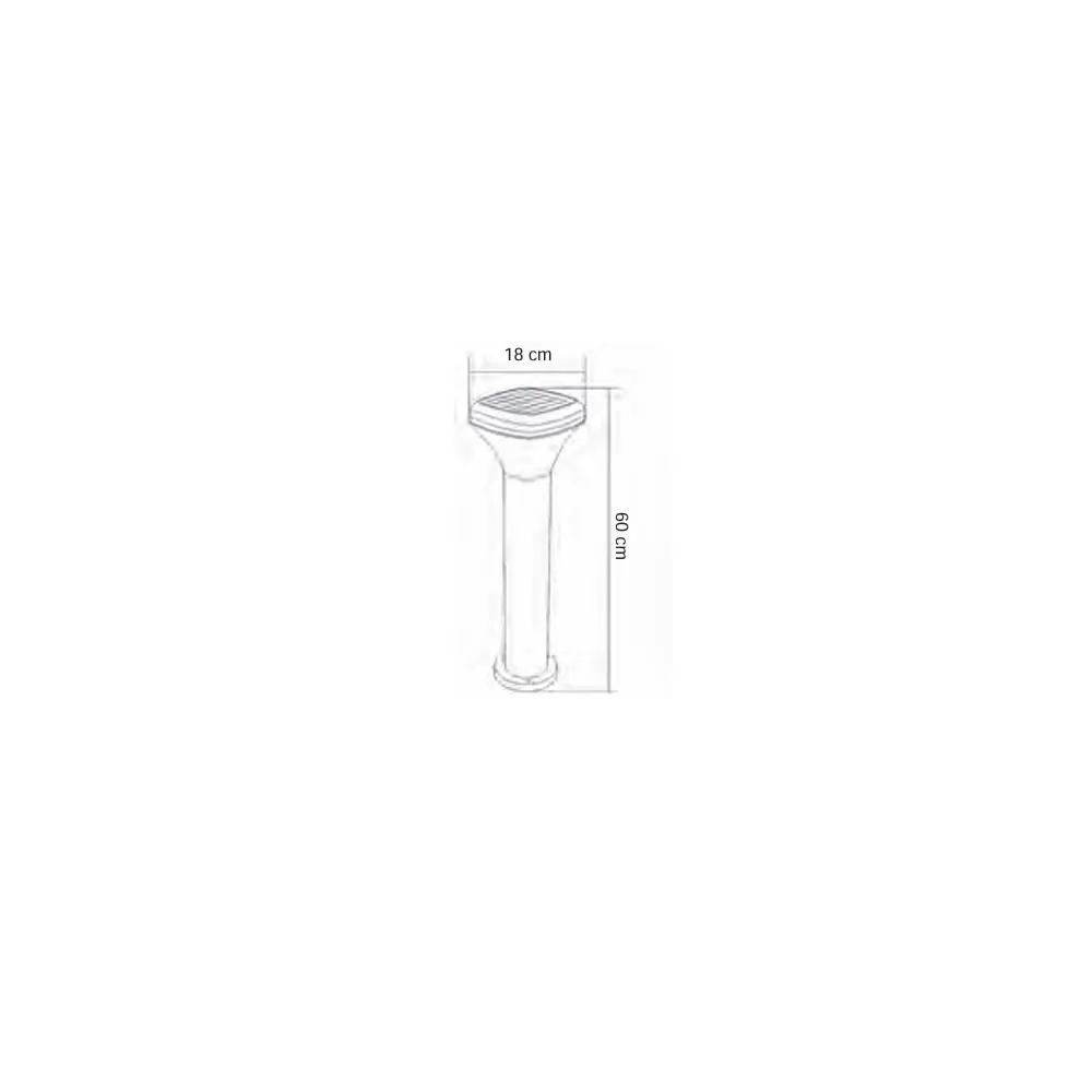 Forlife Solar Bahçe Armatürü 100W FL-3337 - ek resim