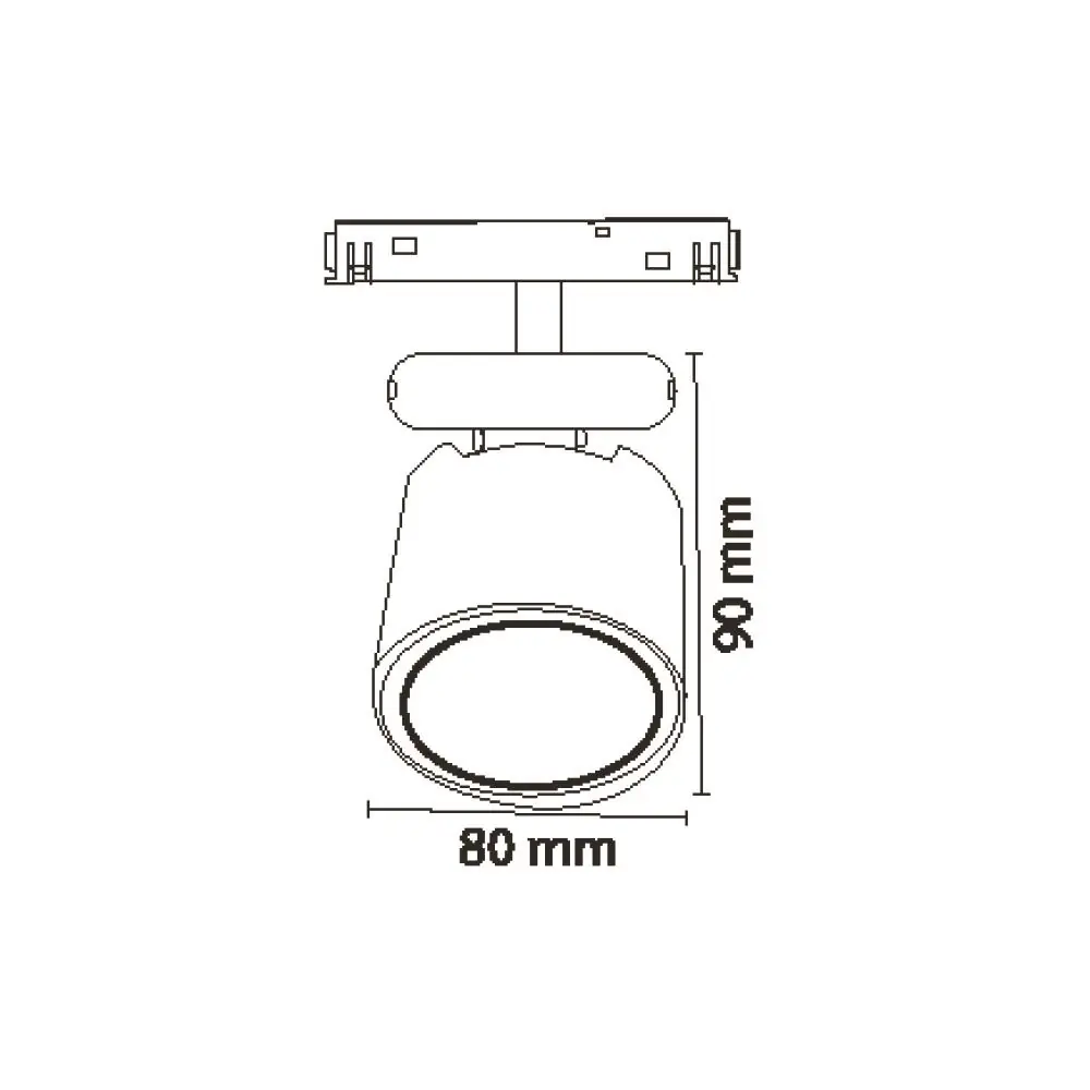 Forlife Magnet Ray Spot Armatür 10W 4000K Ilık Beyaz FL-6675 - ek resim