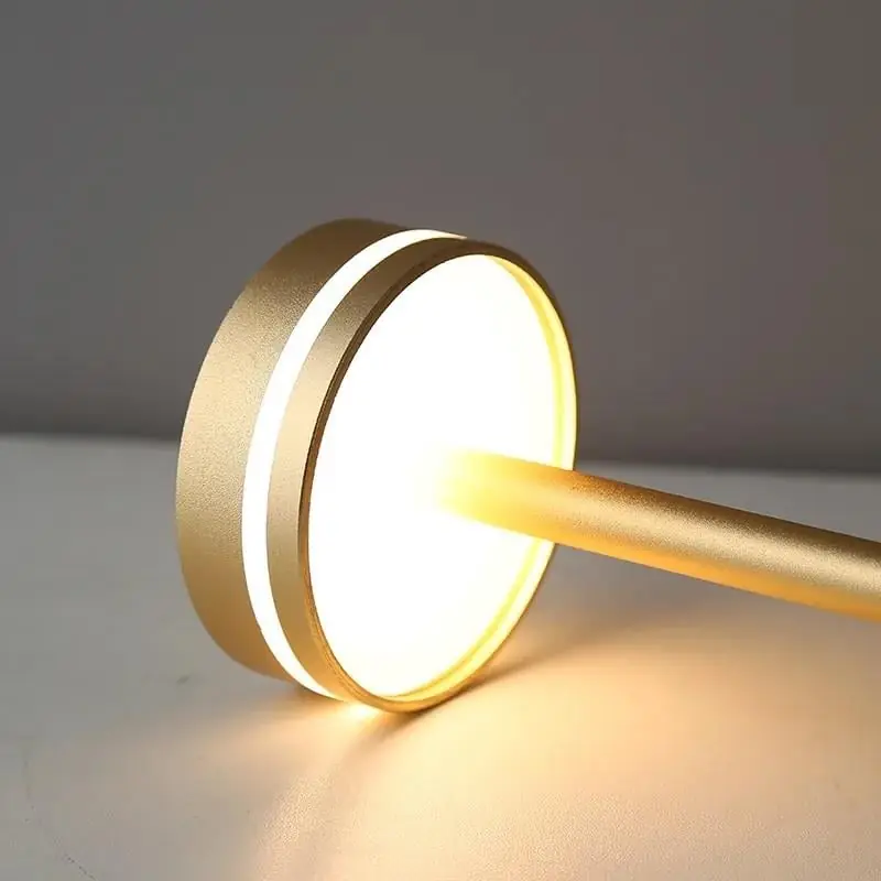 Forlife Göksu Dekoratif Şarjlı Led Masa Lambası Gold FL-8065 G - ek resim