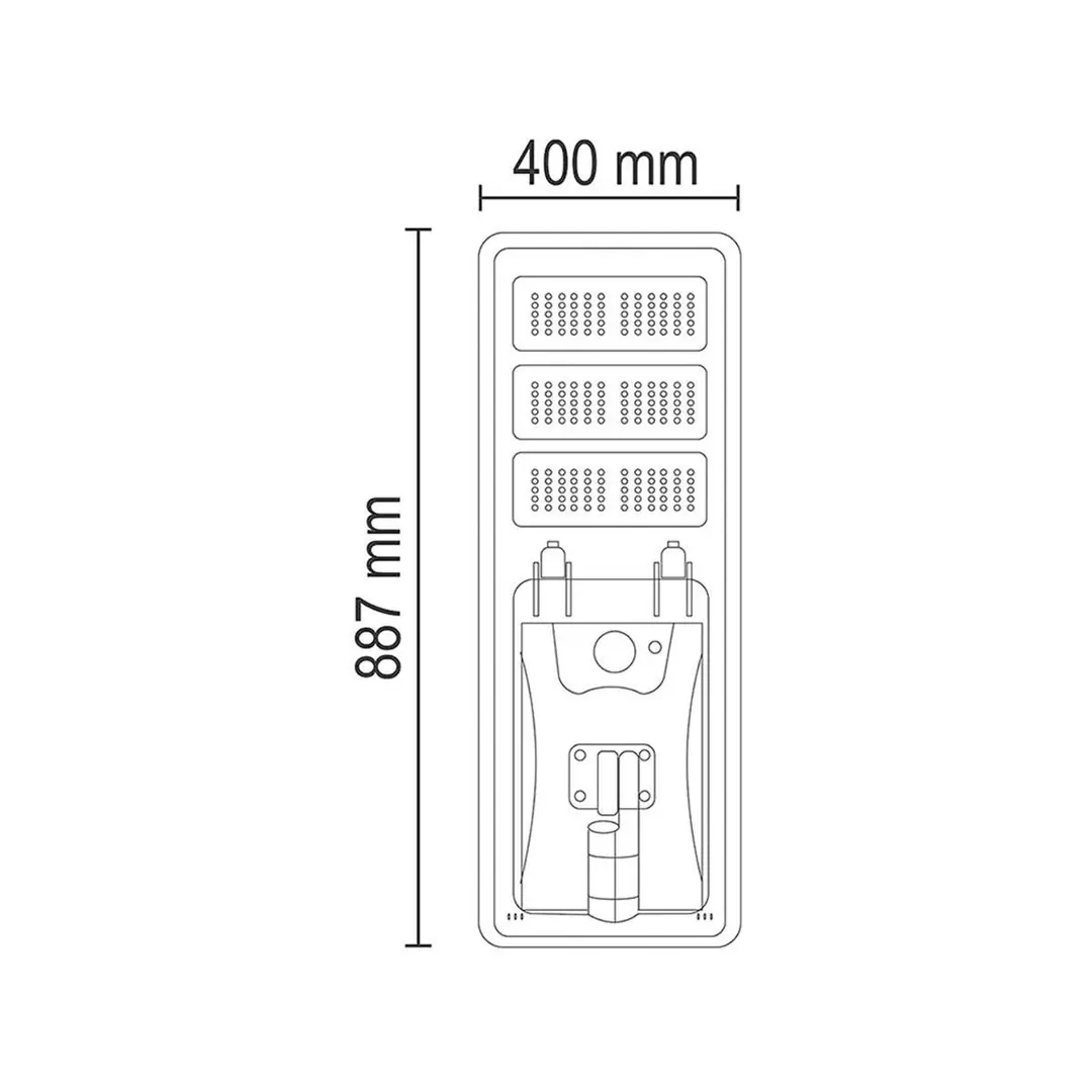 Forlife Solar Sokak Lambası 300W 6500k Beyaz FL-3185 - ek resim