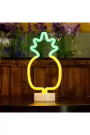 Ananas Neon LED Gece Lambası | USB ve Pilli 2