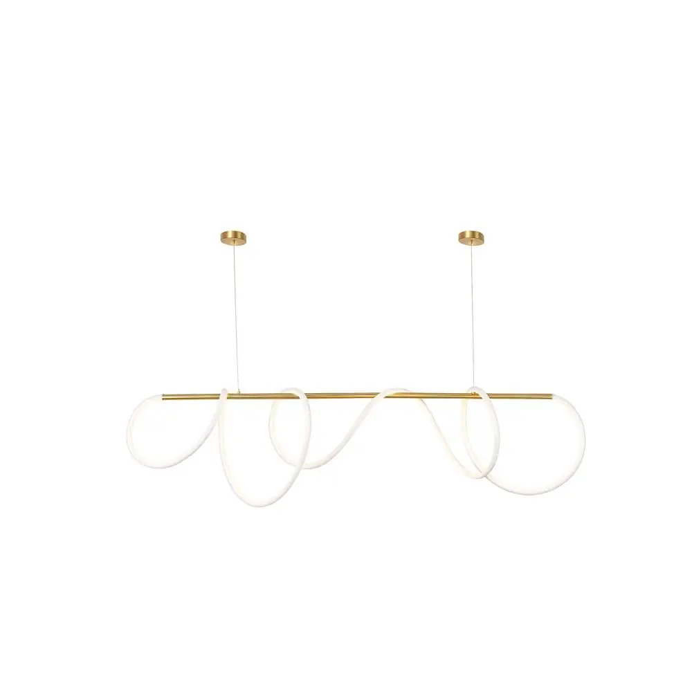 Forlife Sarkıt Tavan Armatürü Gold Neon Led Amber FL-4510 Gd