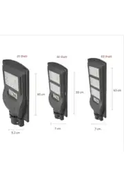 Ct-4691 Solar Güneş Enerjili Bahçe Sokak Aydınlatma Lambası 40w 1
