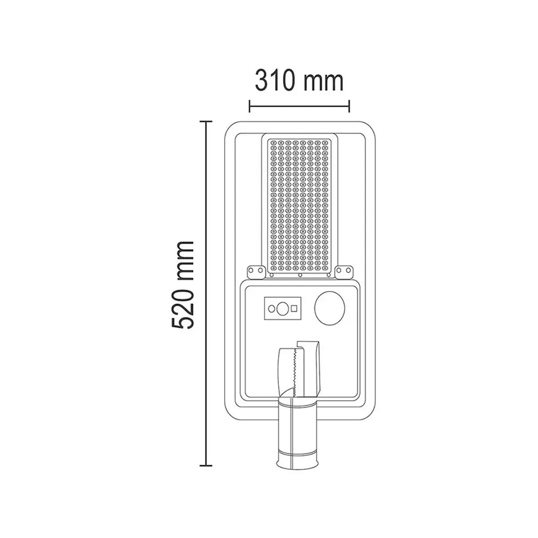 Forlife Solar Sokak Lambası 120W 6500k Beyaz FL-3349 - ek resim