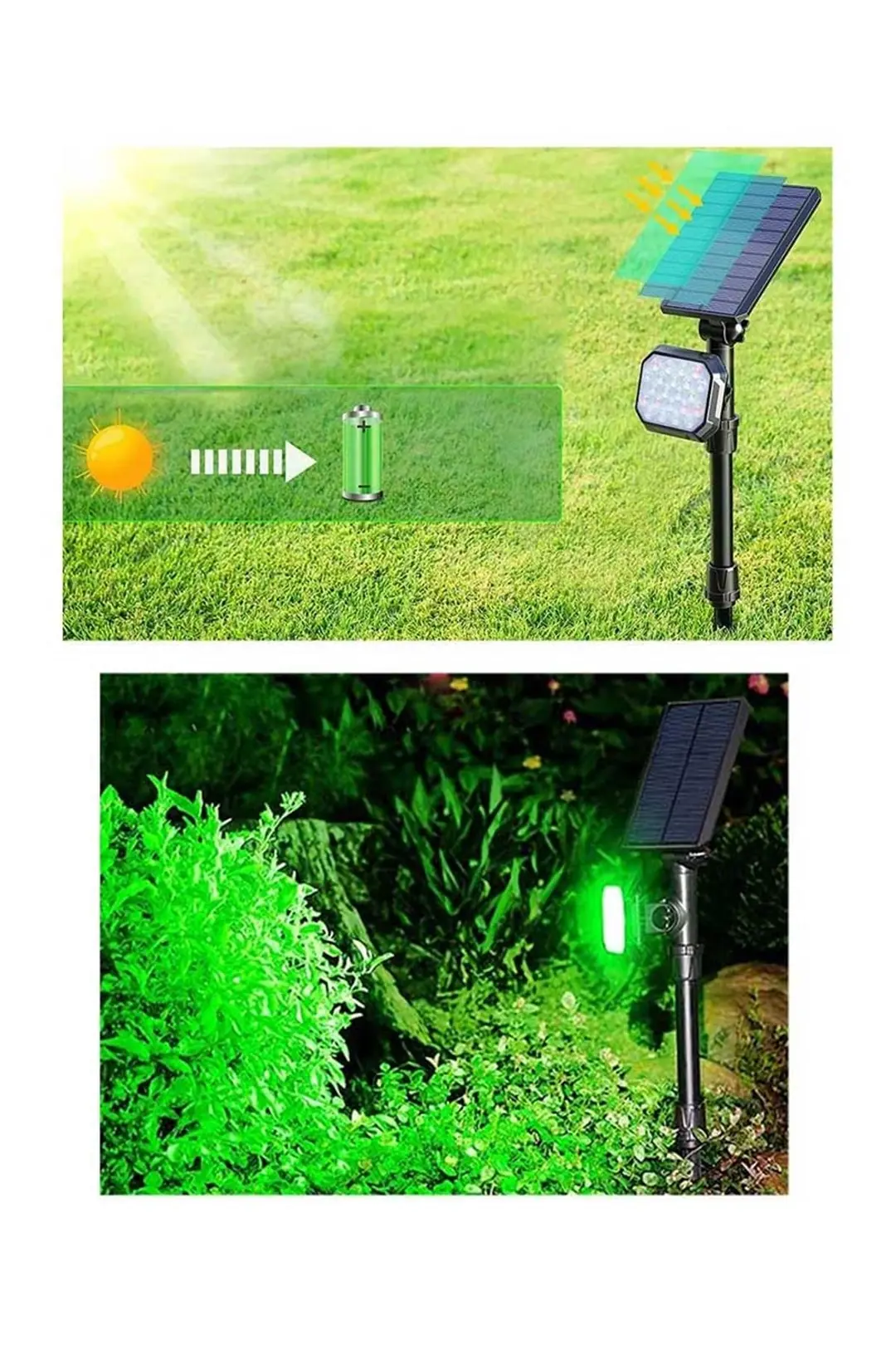 Solar Güneş Enerjili Çim Saplama 22W FL-3124 Beyaz 3
