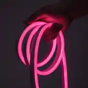 12 Volt Pembe Neon Şerit Led 1
