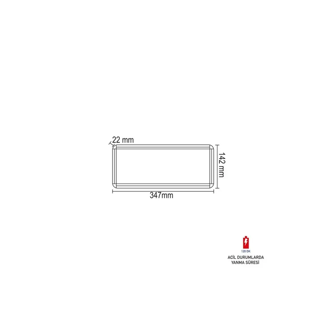 Exit Acil Çıkış Armatürü 3W FL-9002 3