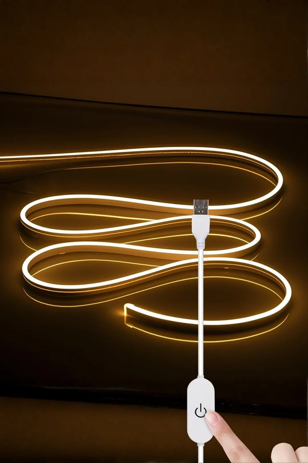 5V USB Neon Led - Gün Işığı 3200K - ek resim