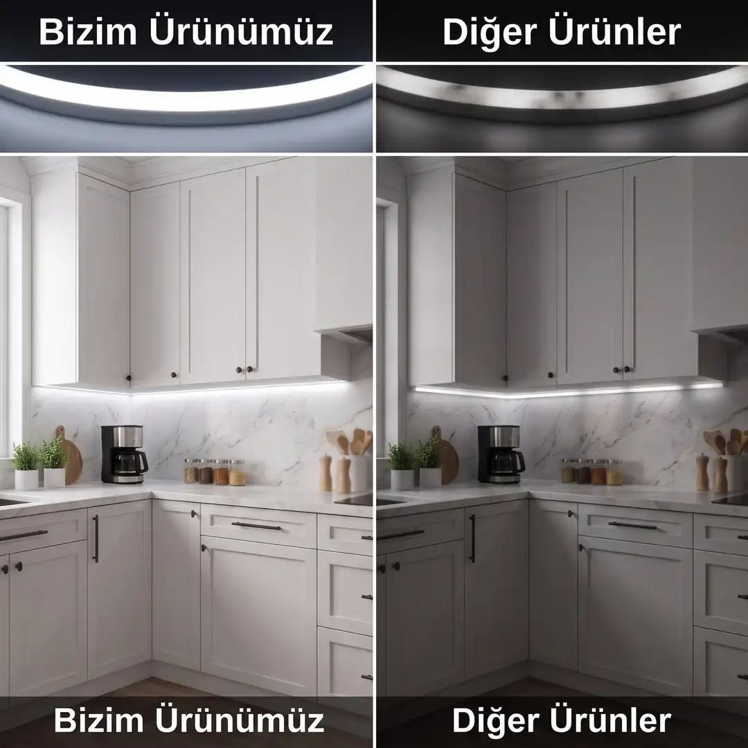 12 Volt Beyaz Neon Şerit Led 6