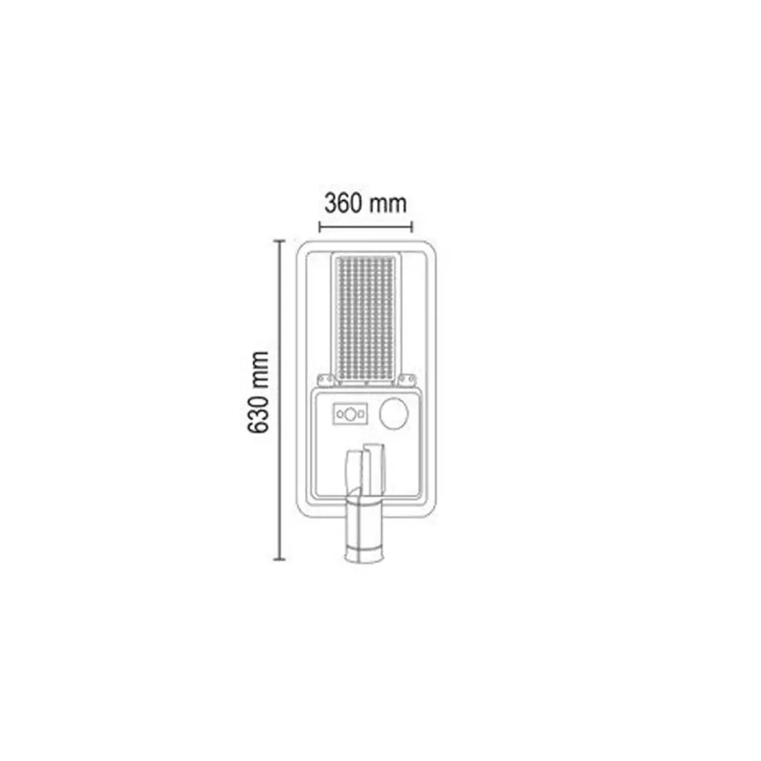 Forlife Solar Sokak Lambası 180W 6500k Beyaz FL-3350 - ek resim