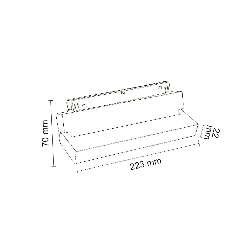 Forlife Opak Difüzörlü Hareketli Magnet Armatür 12W 6500K Beyaz FL-6682 - ek resim