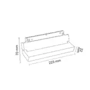 Forlife Opak Difüzörlü Hareketli Magnet Armatür 12W 6500K Beyaz FL-6682 2