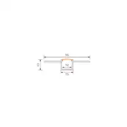Forlife Alüminyum Profil Trimles 12 Mm Gümüş 3 Metre FL-8531 2