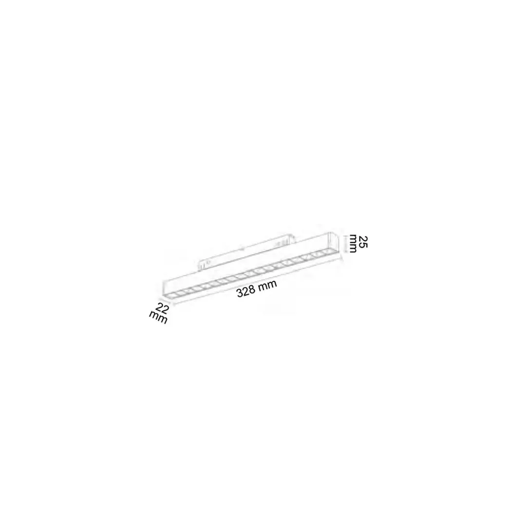 Forlife Silver Kompakt Lensli Magnet Armatür 18W 4000k Ilık Beyaz FL-6613 S - ek resim