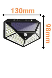 100 Ledli 6500K Solar Duvar Armatürü 4