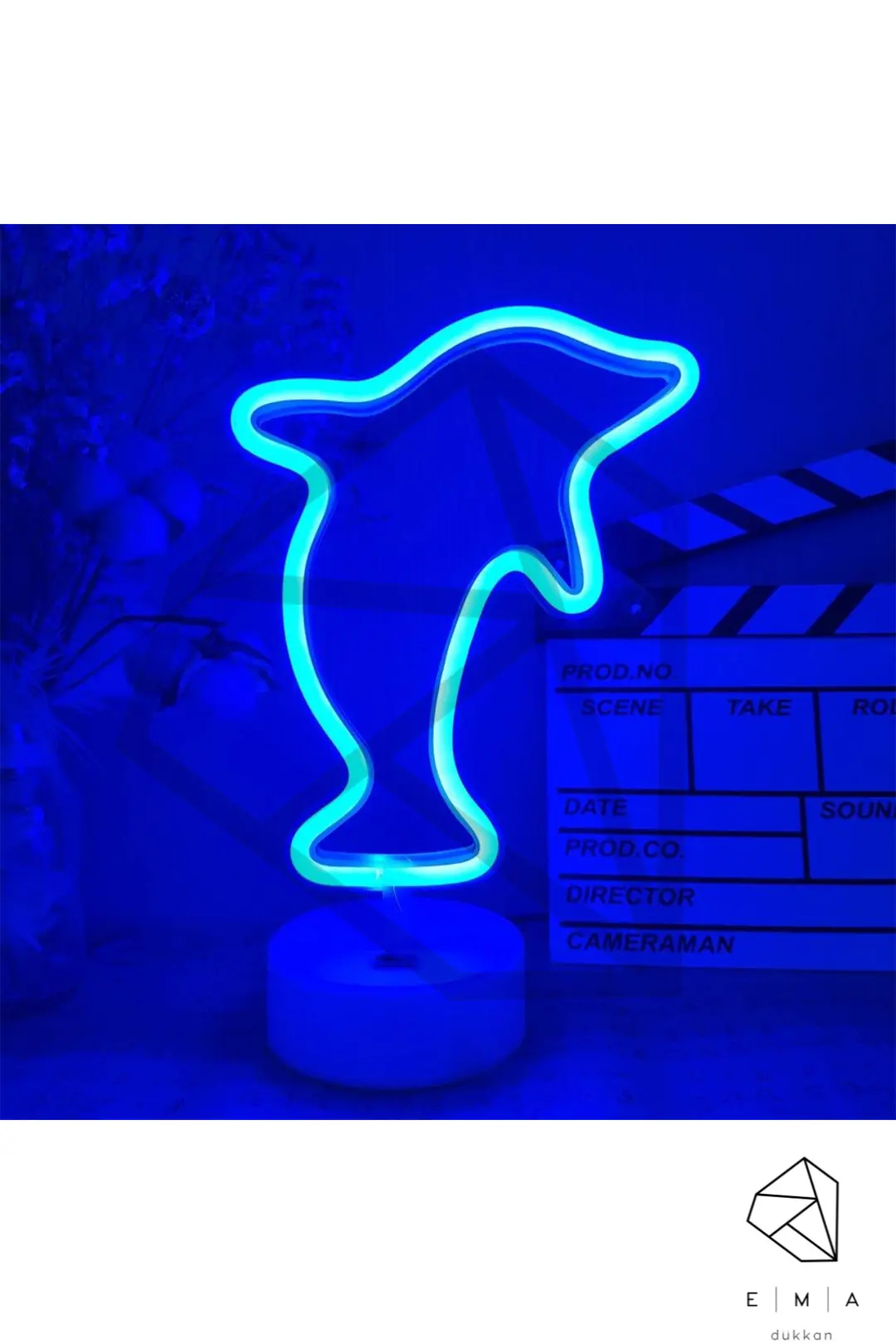 Yunus Neon LED Gece Lambası | USB ve Pilli 3