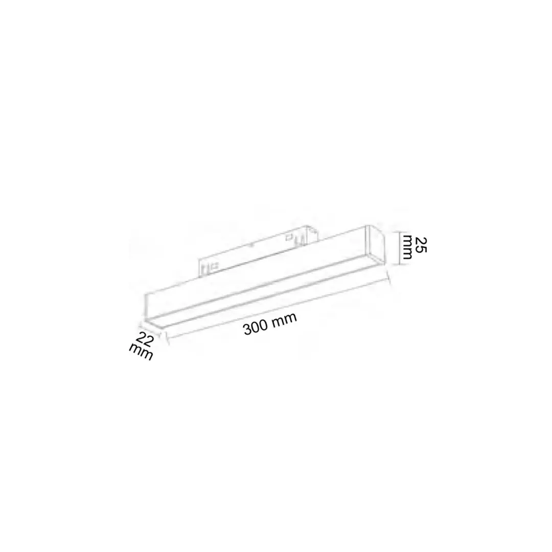 Forlife Opak Difüzörlü Magnet Armatür 10W 3200k Gün Işığı FL-6601 - ek resim