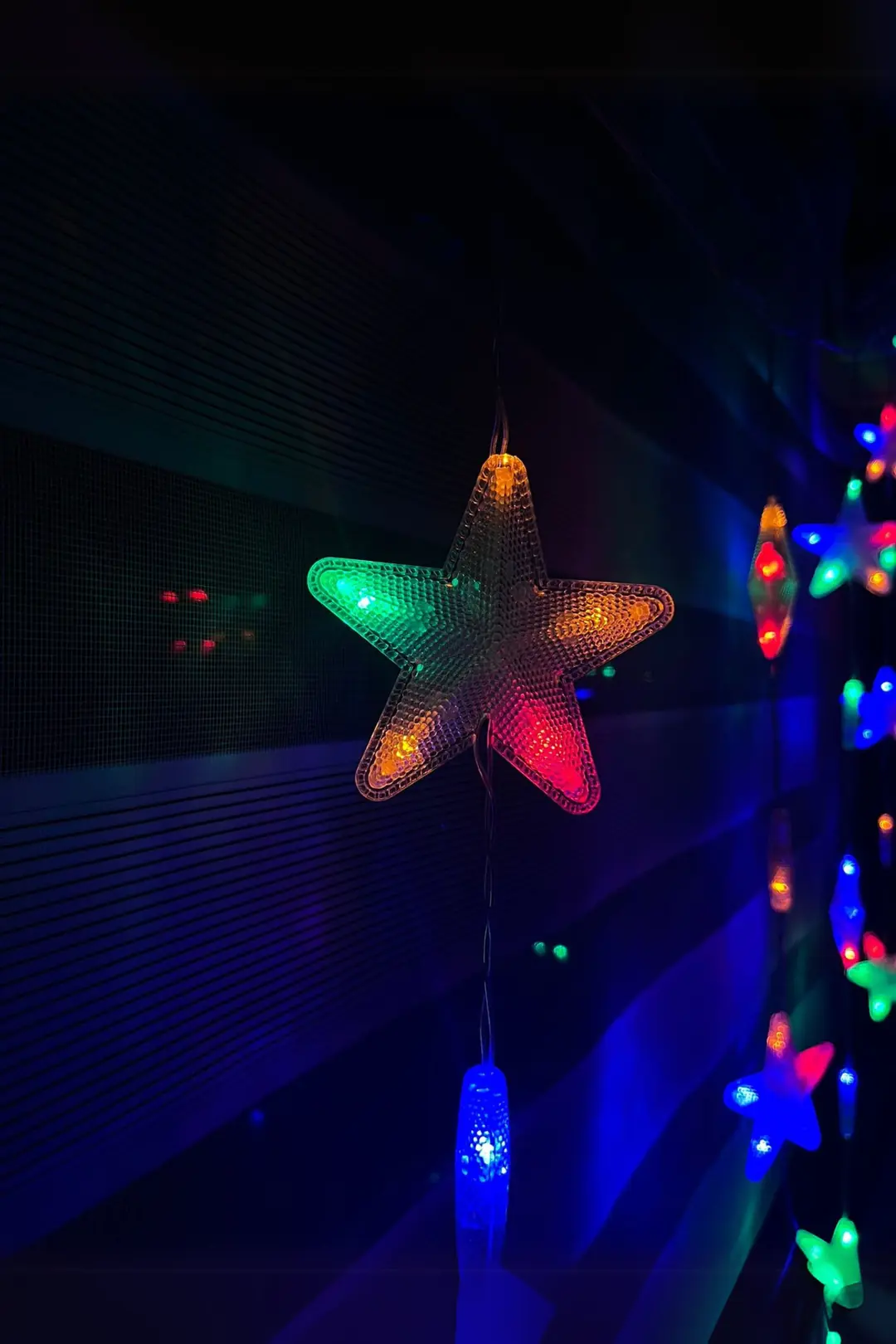 RGB Yıldız Perde Led 136 LED | Kumandalı, Çok Renkli - ek resim