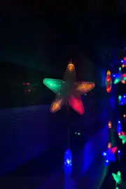RGB Yıldız Perde Led 136 LED | Kumandalı, Çok Renkli 2