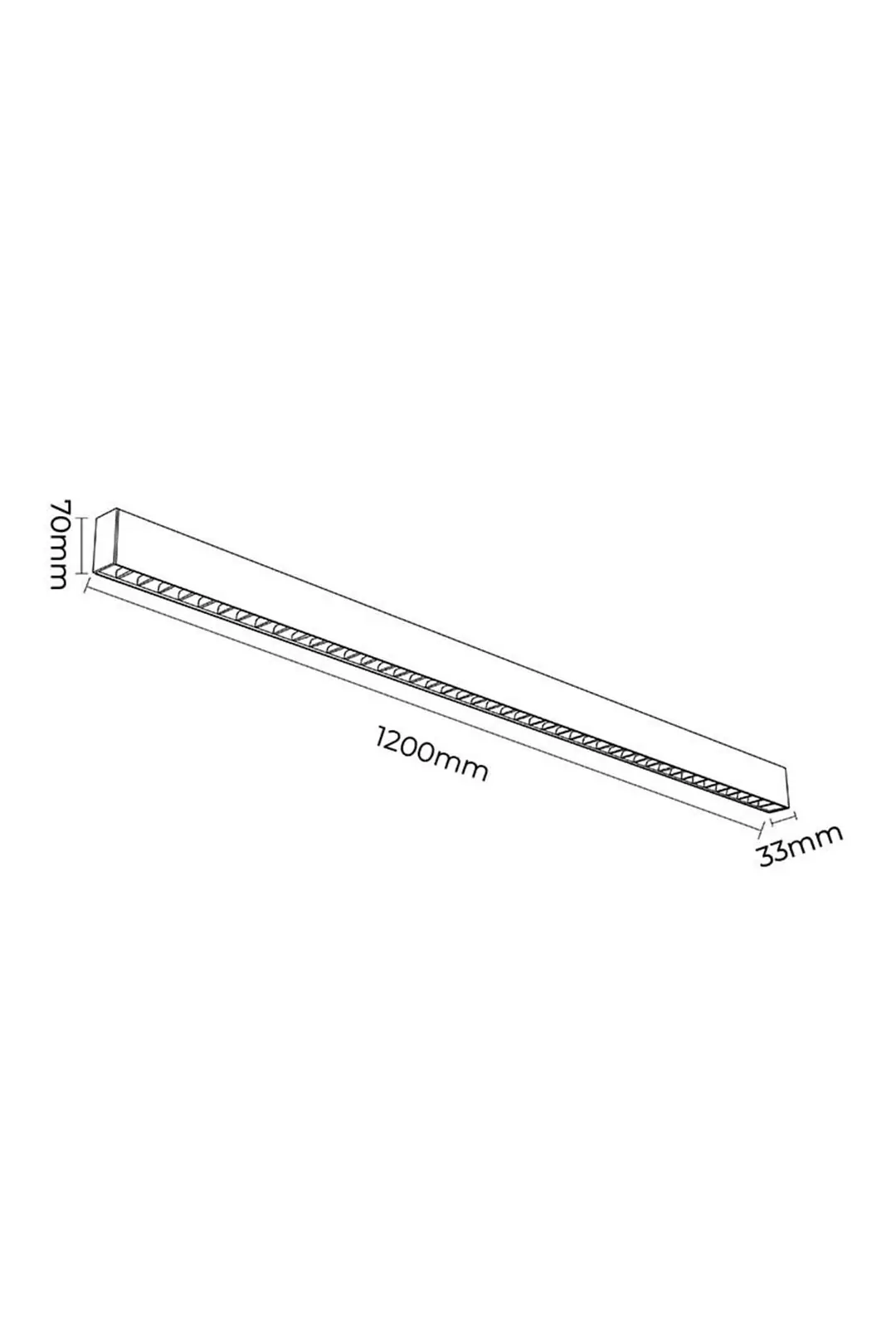Forlife Siyah Lensli Linear 40W 3200K Gün Işığı FL-5561 2
