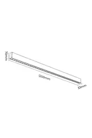 Forlife Siyah Lensli Linear 40W 3200K Gün Işığı FL-5561 2