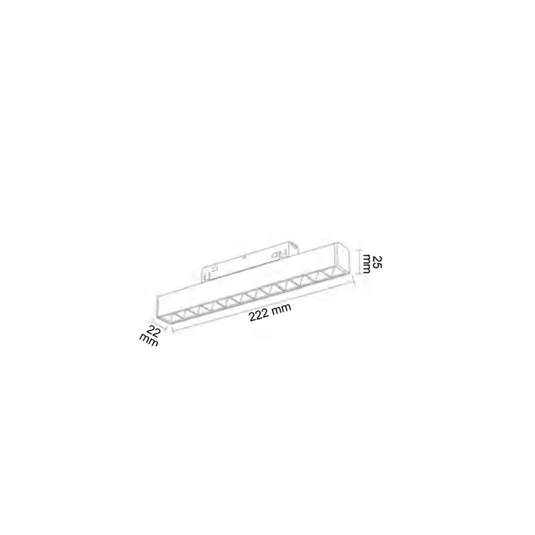 Forlife Silver Kompakt Lensli Magnet Armatür 12W 4000k Ilık Beyaz FL-6612 S - ek resim