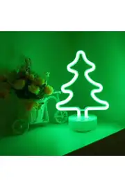 Çam Ağacı Neon LED Gece Lambası | USB ve Pilli 2
