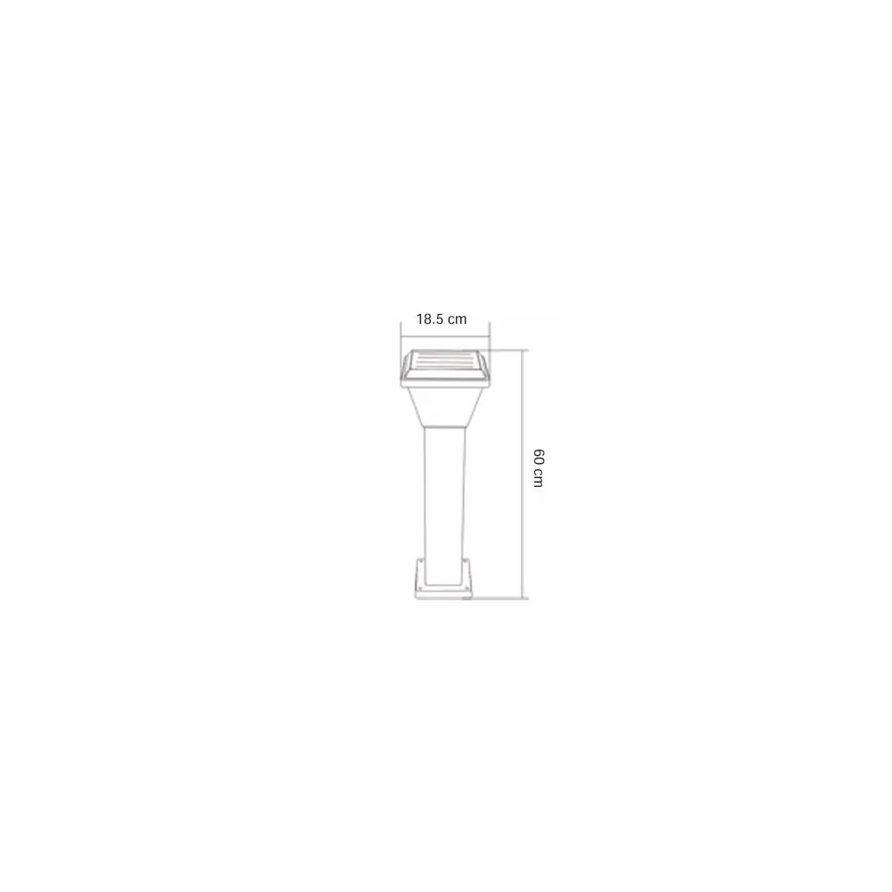 Forlife Solar Bahçe Armatürü 100W FL-3343 - ek resim