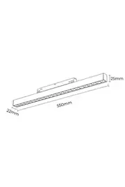 Forlife Beyaz Kompakt Lensli Magnet Armatür 24W 3200K Gün Işığı FL-6614 W 5